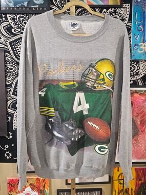 Rare Vintage 1998 Green Bay Packers Embroidered Lee Sport Crewneck Medium